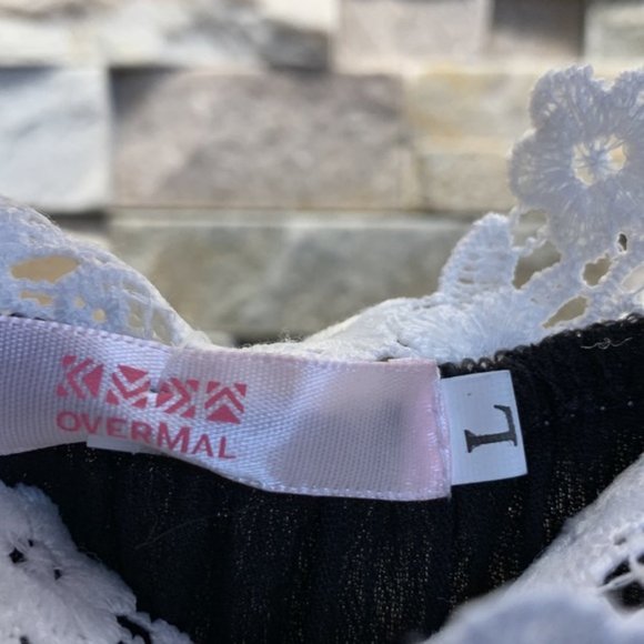 Overmal Black blouse NWT - Picture 4 of 7